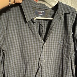 DARK GREY FLANNEL DRESS SHIRT